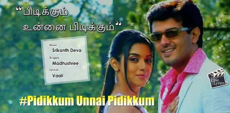 Pidikkum Unnai Pidikkum Song Lyrics in Tamil