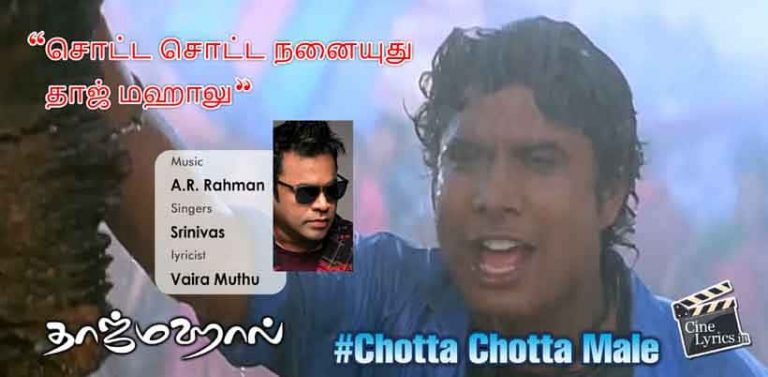 Chotta Chotta Male Song Lyrics in Tamil