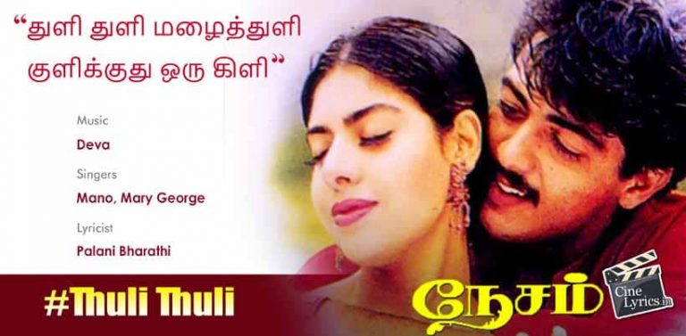 Thuli Thuli Song Lyrics in Tamil